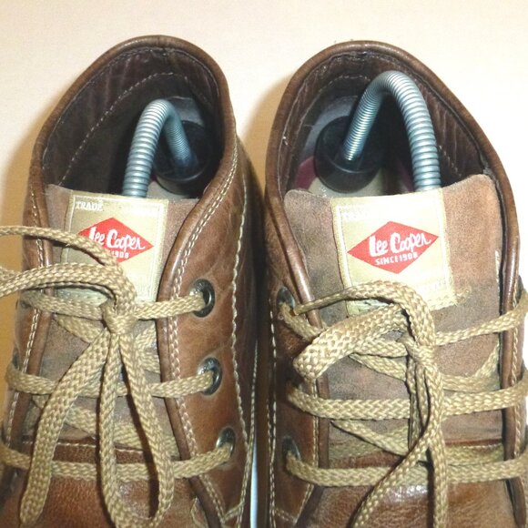 Lee Cooper East London Men\'s Lace Up Leather Ankle Boots Size: 11 Brown main image 8